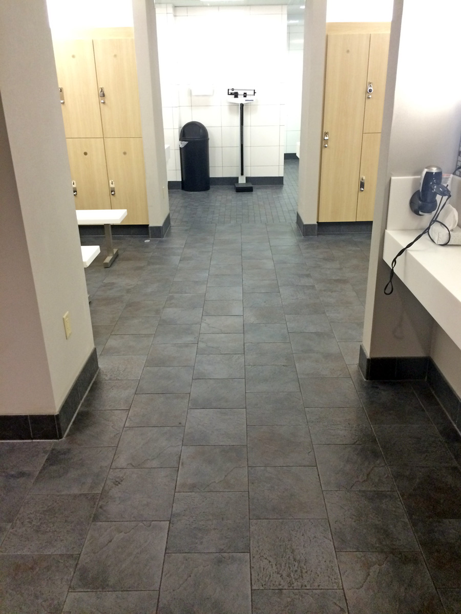 Porcelain Tile at Boston Sports Club