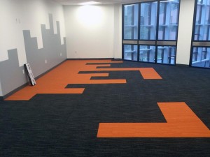Bold Carpet tiles in Pattern