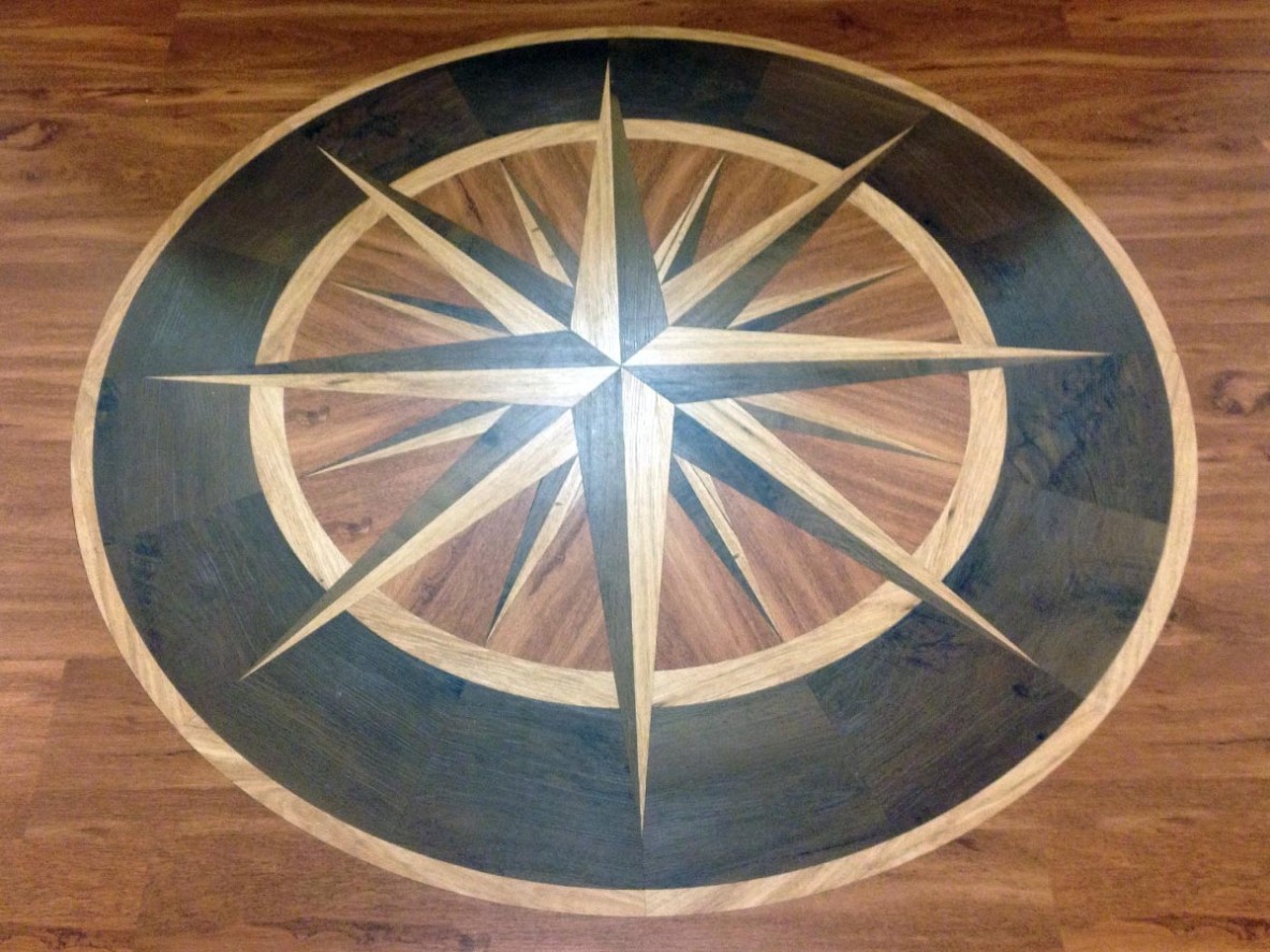 Custom Vinyl Plank Medallion