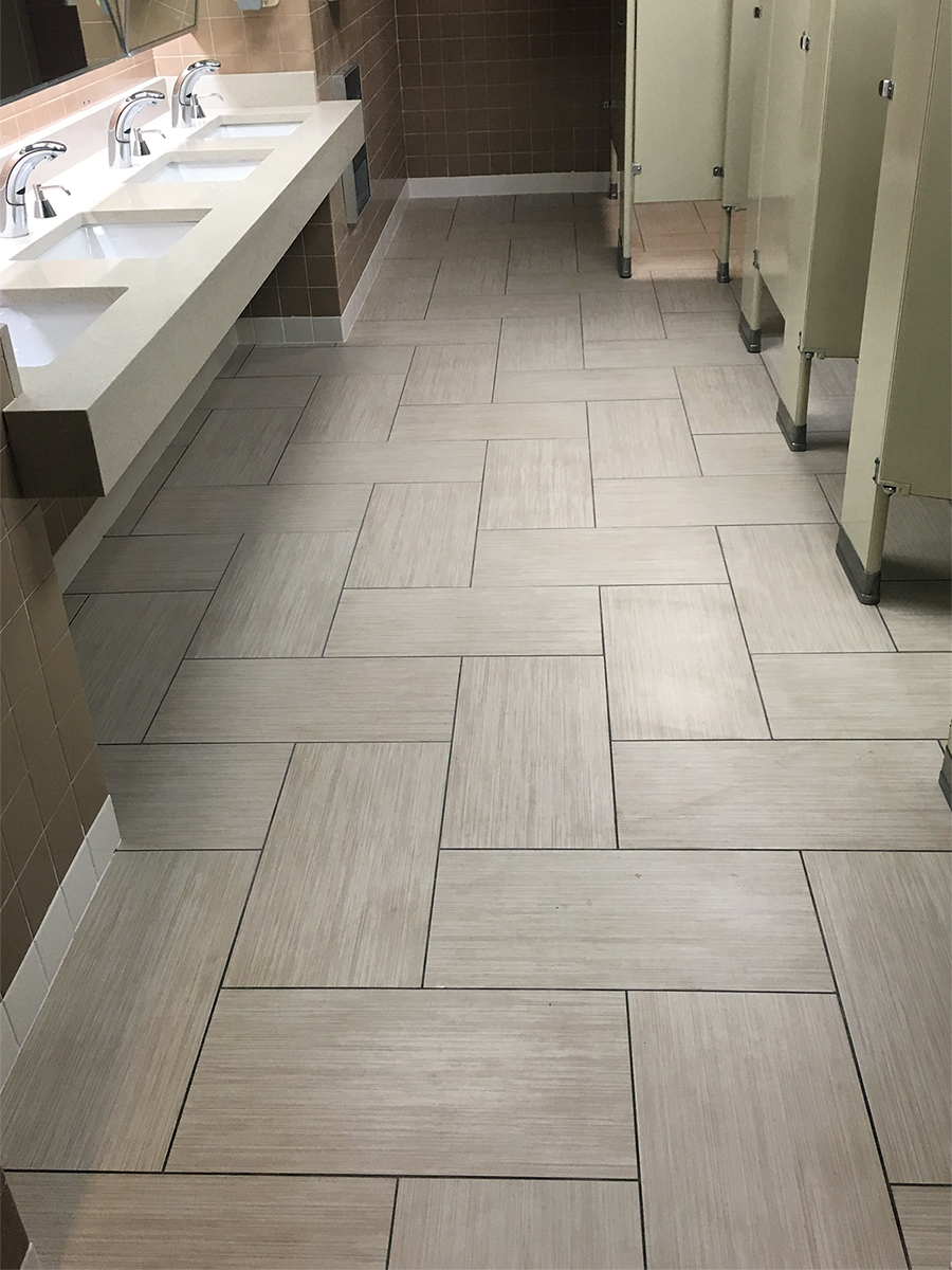 24x24 Tile in Herringbone pattern