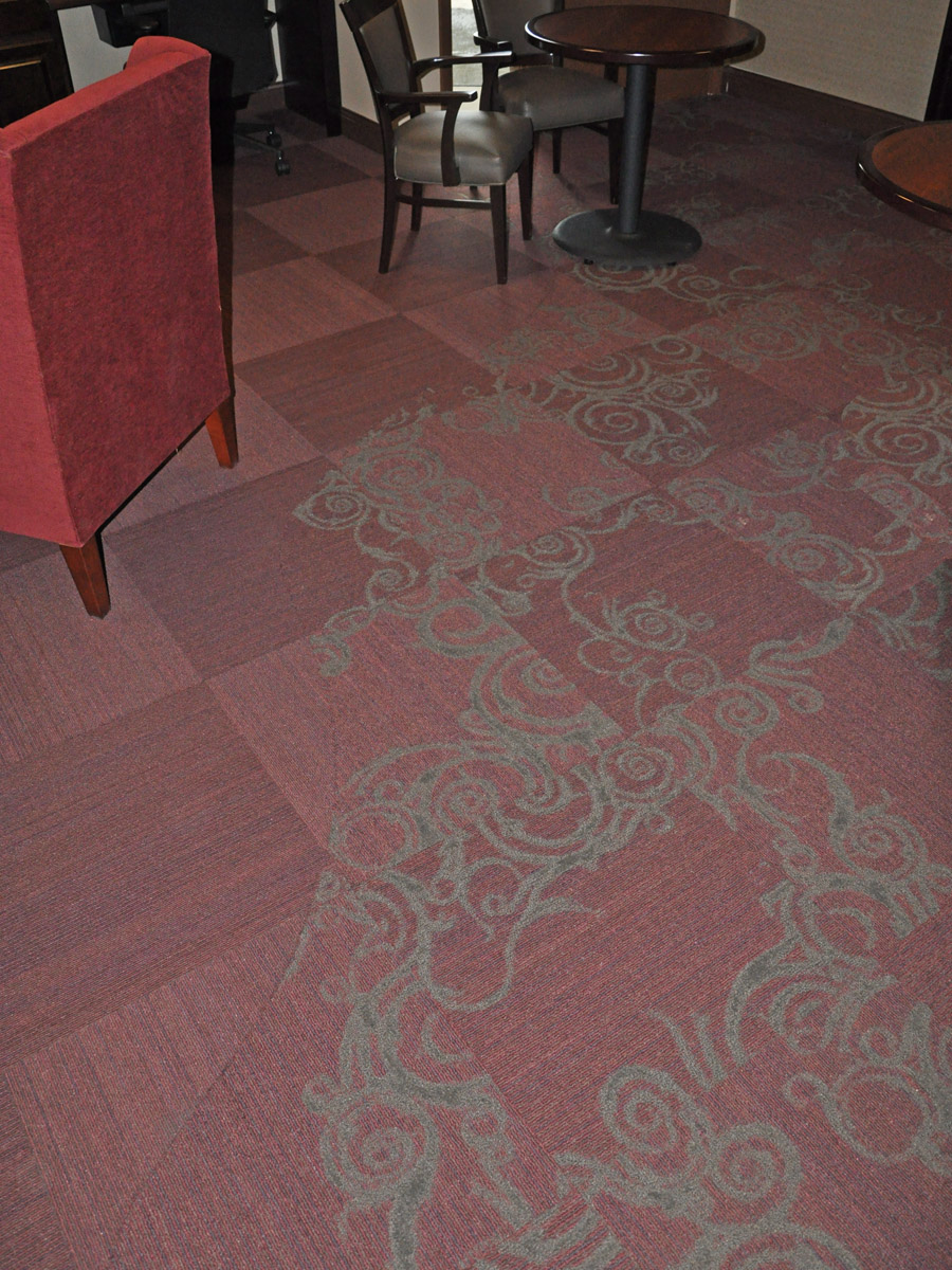 Shaw Swirl Patterned Carpet Tiles
