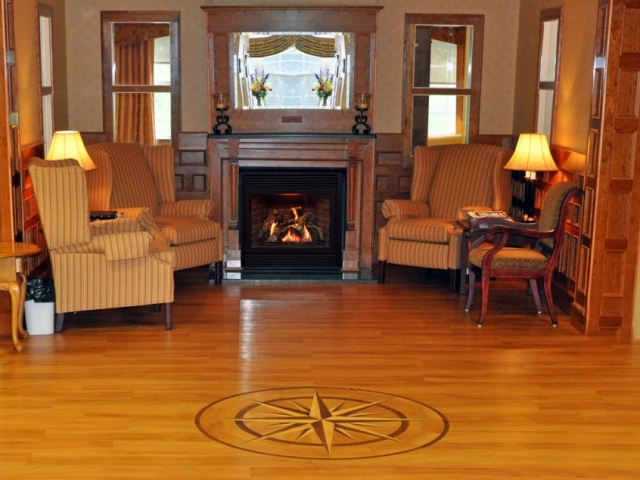 Compass Rose Medallion & Sitting Area