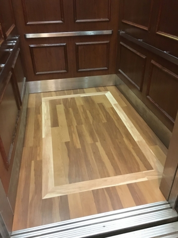 Floorworks LVT in Elevator