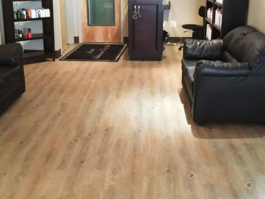 wood-look vinyl planks